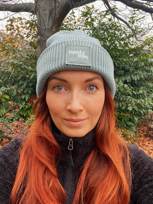 Mardy Bum Sage Green Beanie