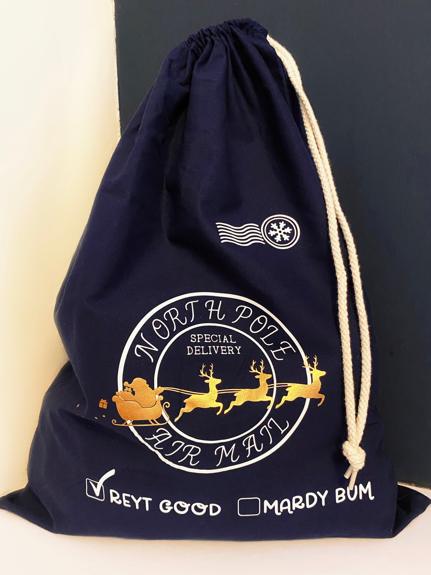 Santa Sack Navy